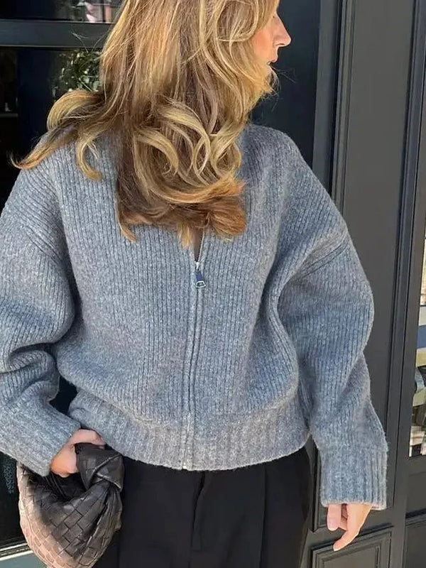 Vintage Zip Up Sweater