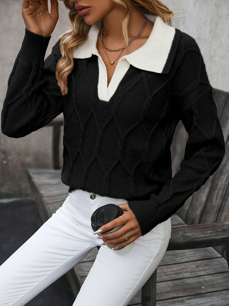 Collared Long Sleeve Sweater