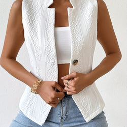 Textured Fall Vest