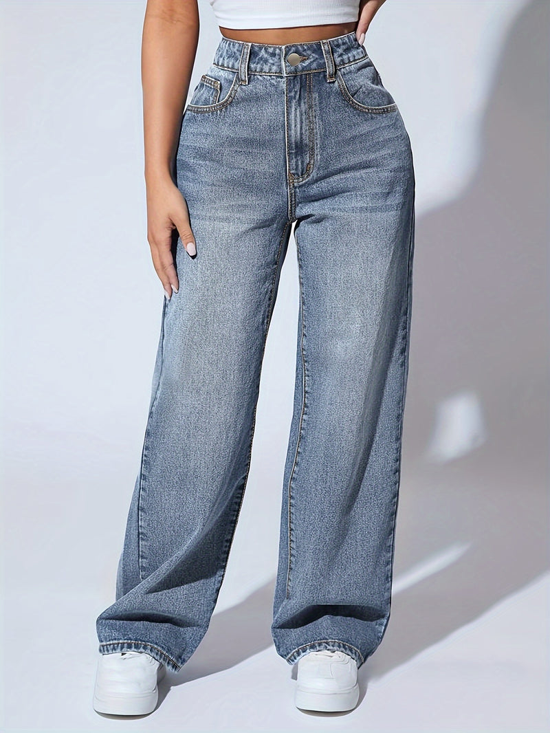 Plain Loose Fit Jeans