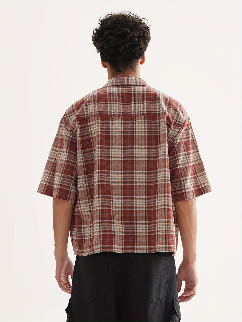 Cropped Plaid Shirt