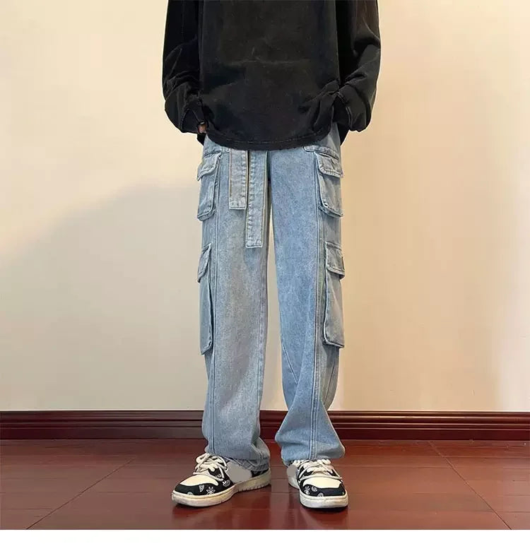 Wide Leg Streetwear Jeans