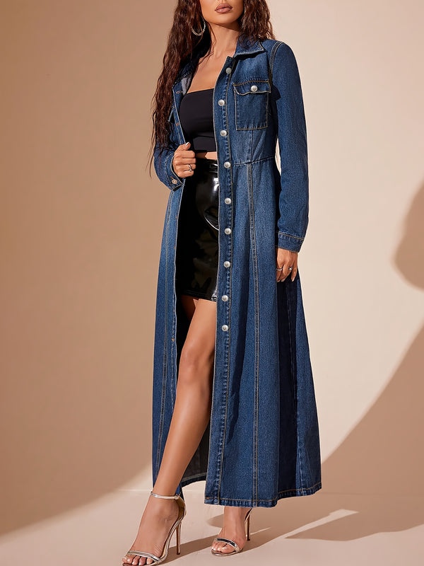 Elegant Denim Tunic Dress