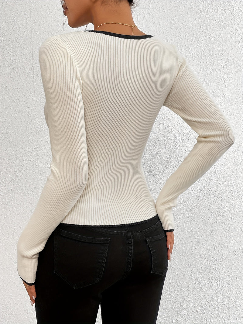 Long Sleeve Unique Sweater