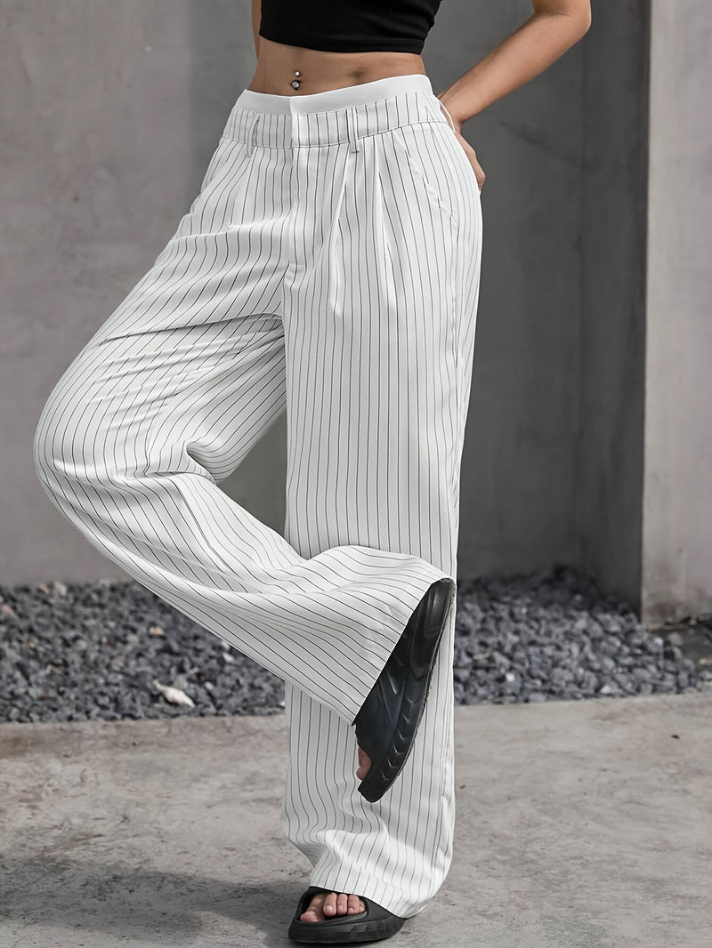 Striped Straight Leg Pants