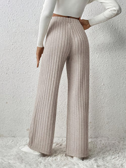 High Waist Straight Leg Pants